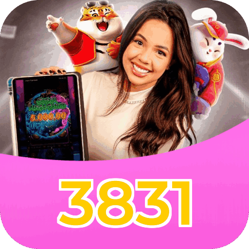 Interface do aplicativo 3831 mostrando jogos disponíveis no iOS e Android
